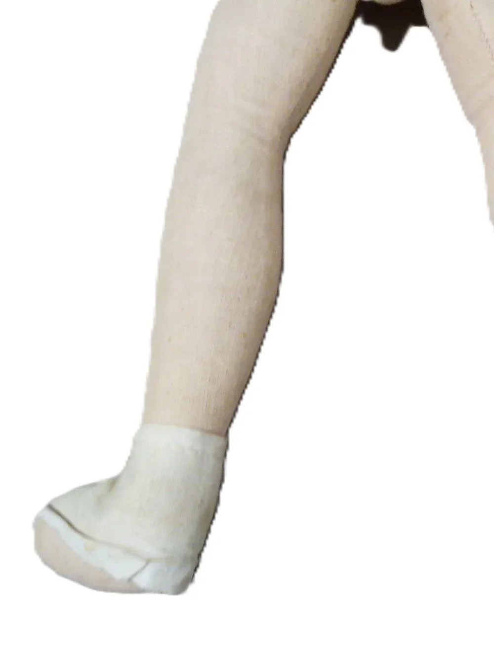 Vintage doll with mohair and plastic face